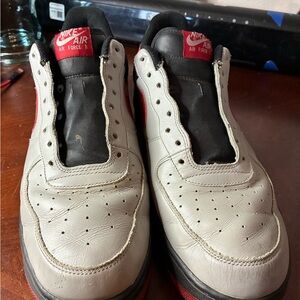 Nike Air Force Men's White and Black Shoes